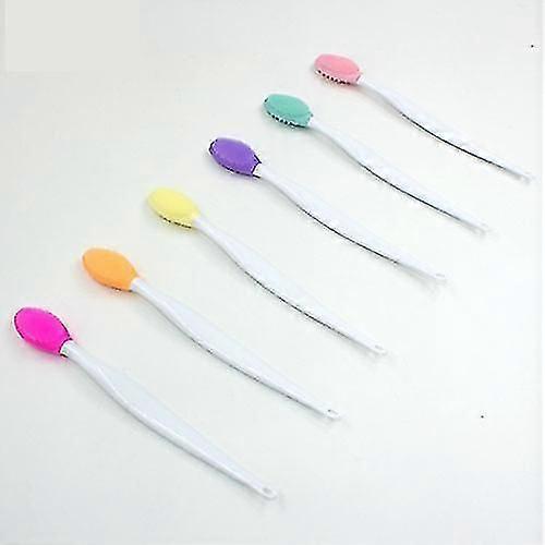 6τμχς Σιλικόνη Βούρτσα Καθαρισμού Προσώπου Διπλής Όψης Βούρτσες Χειλιών ή Μύτης Απολέπιση Απολέπισης Μαύρου Στίγματος