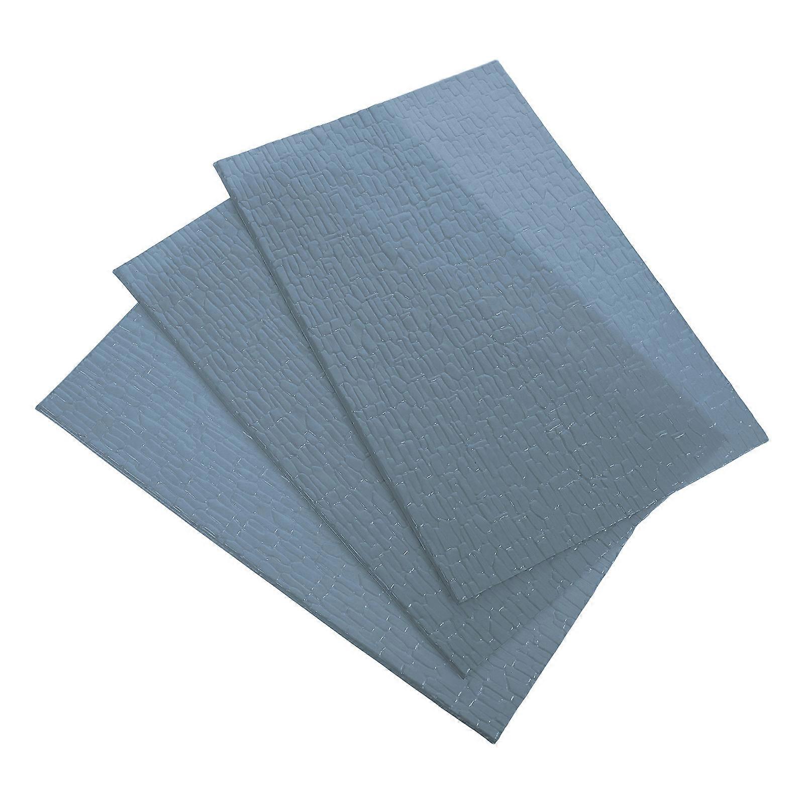 Basing Materials For Miniatures Miniature Roof Tiles Model Building Supplies .00X20.00X0.30CM Decorative 3Set