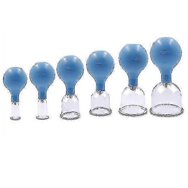 6pcs/set Suct Vacuum Jar Vene Massa Cans Mas