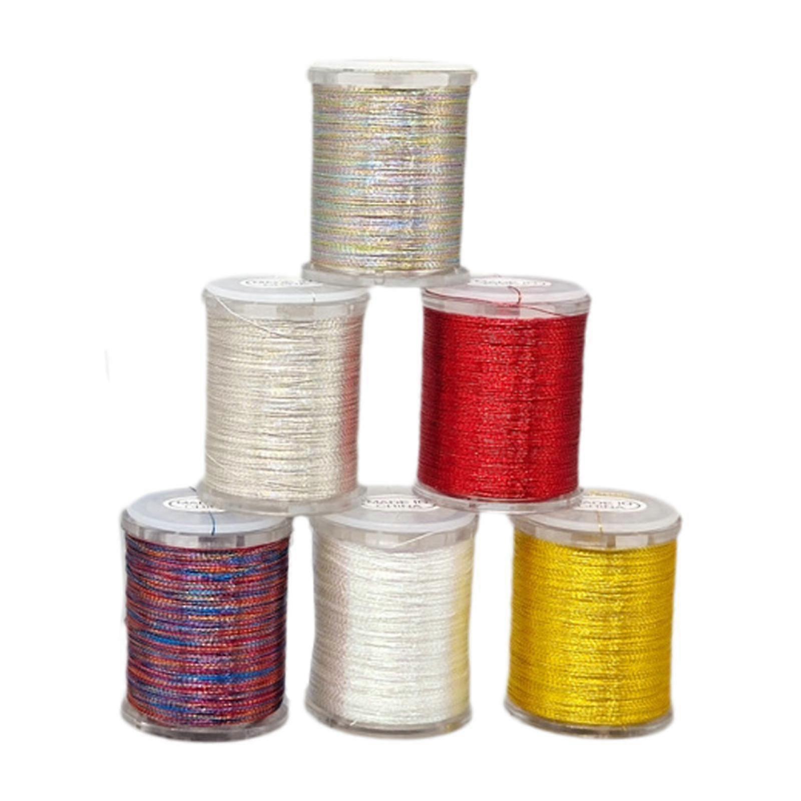 6 Pieces Fly Tying Thread Compact for Lure DIY Making Tool Tieing Supplies
