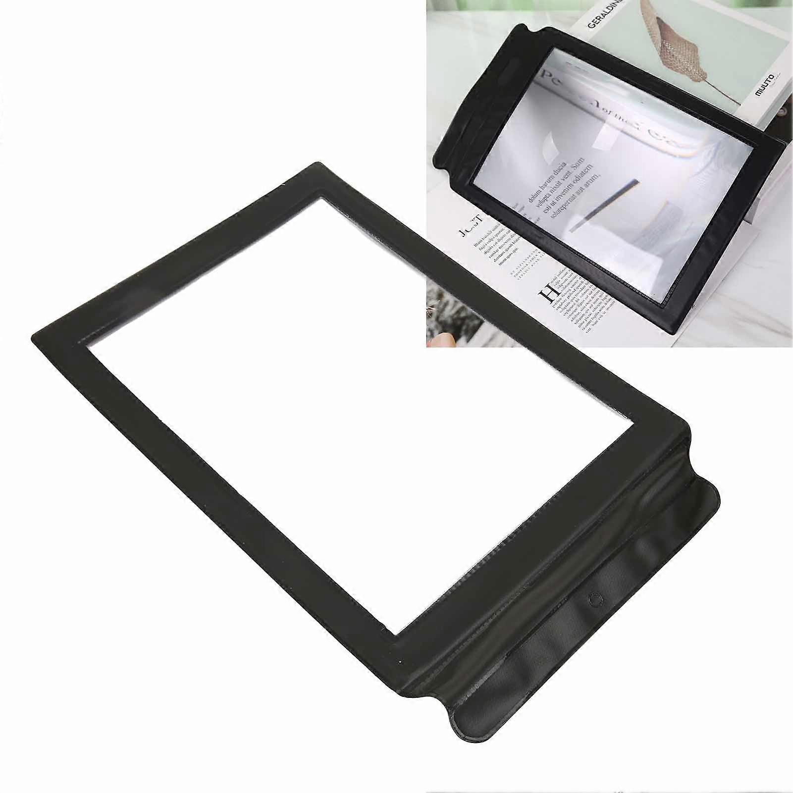 Page Magnifier Handheld Seniors Large Rectangular Magnifying Glass for Reading Books 