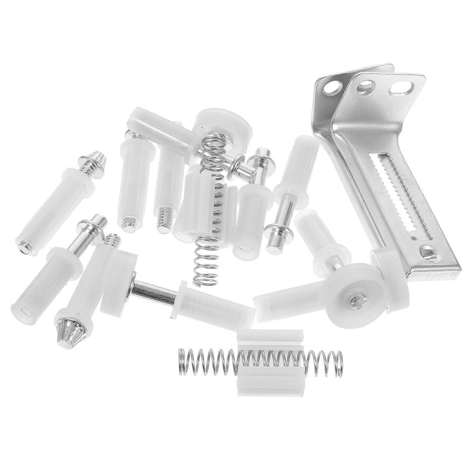 Bifold Barn Door Hardware Set Stable Operation Silver 2.5x2.5x0.5cm Durable 1Set