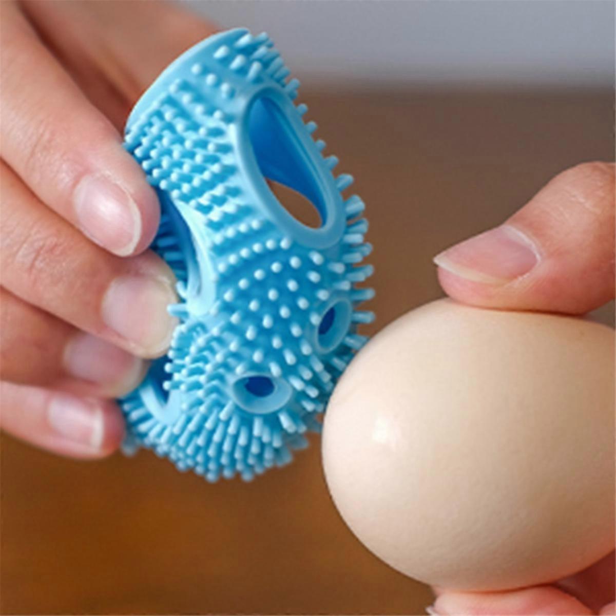Egg Cleaner Brush for Fresh Eggs, Silicone Egg Washer Machine Tool, Reusable and Easy to Clean Egg W
