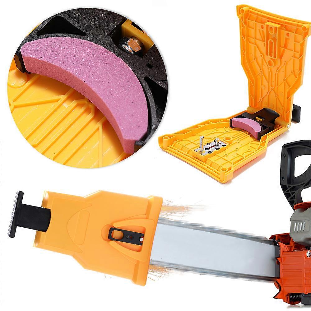Professional Saw Chain Sharpening Tool Fast Saw Sharpener Woodworking Sharpen Chain Tools Stone Frame Grinding