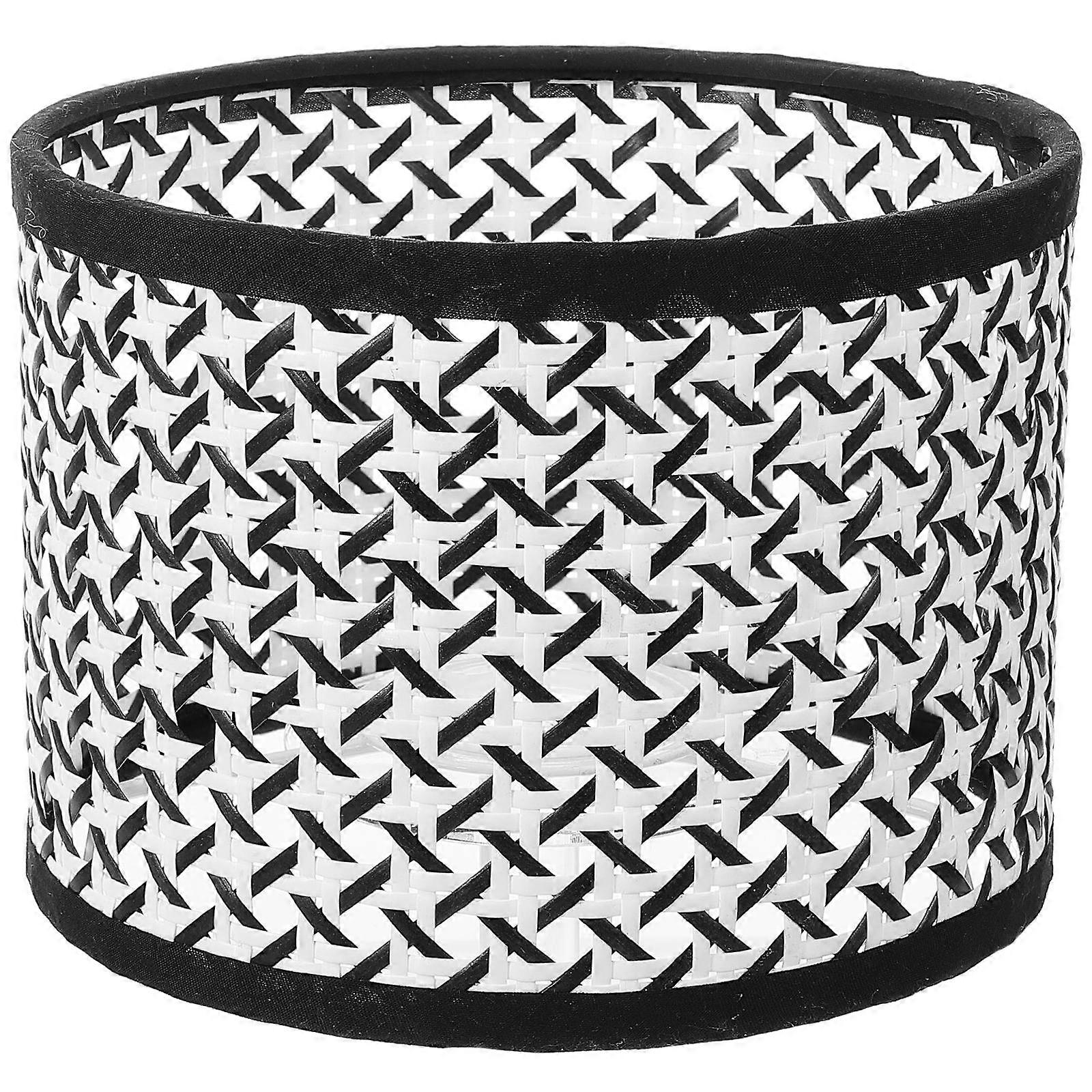 Bamboo Woven Lampshade Woven Lampshade Table Light Cover Floor Lampshade Bedroom Hexagonal Grid Pattern Delicate Appearance 1Pack