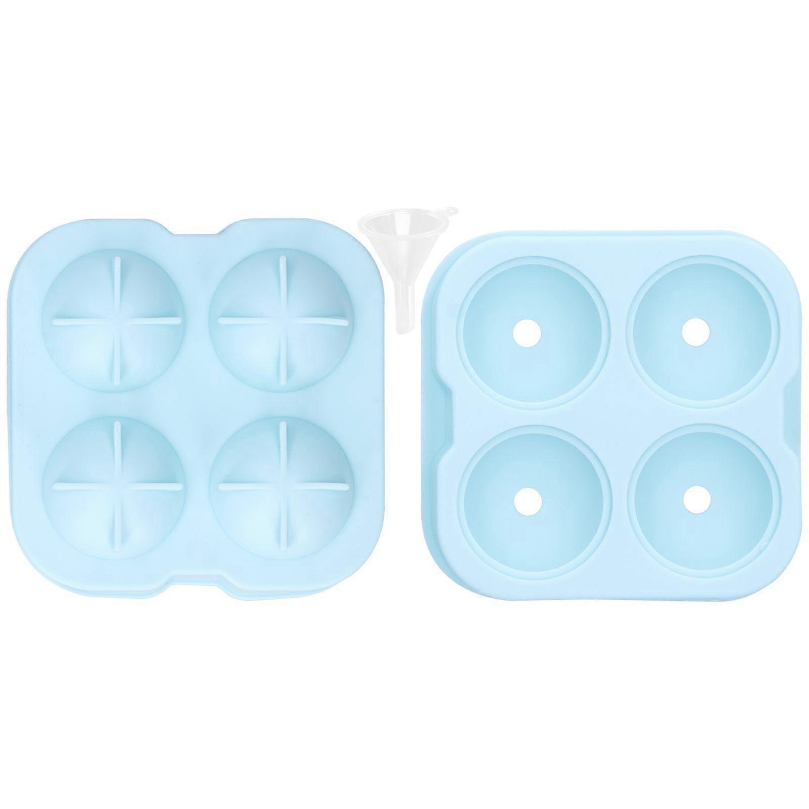 2025年最新モデルアイスボールメーカーモールド4穴丸型シリコン球トレイ