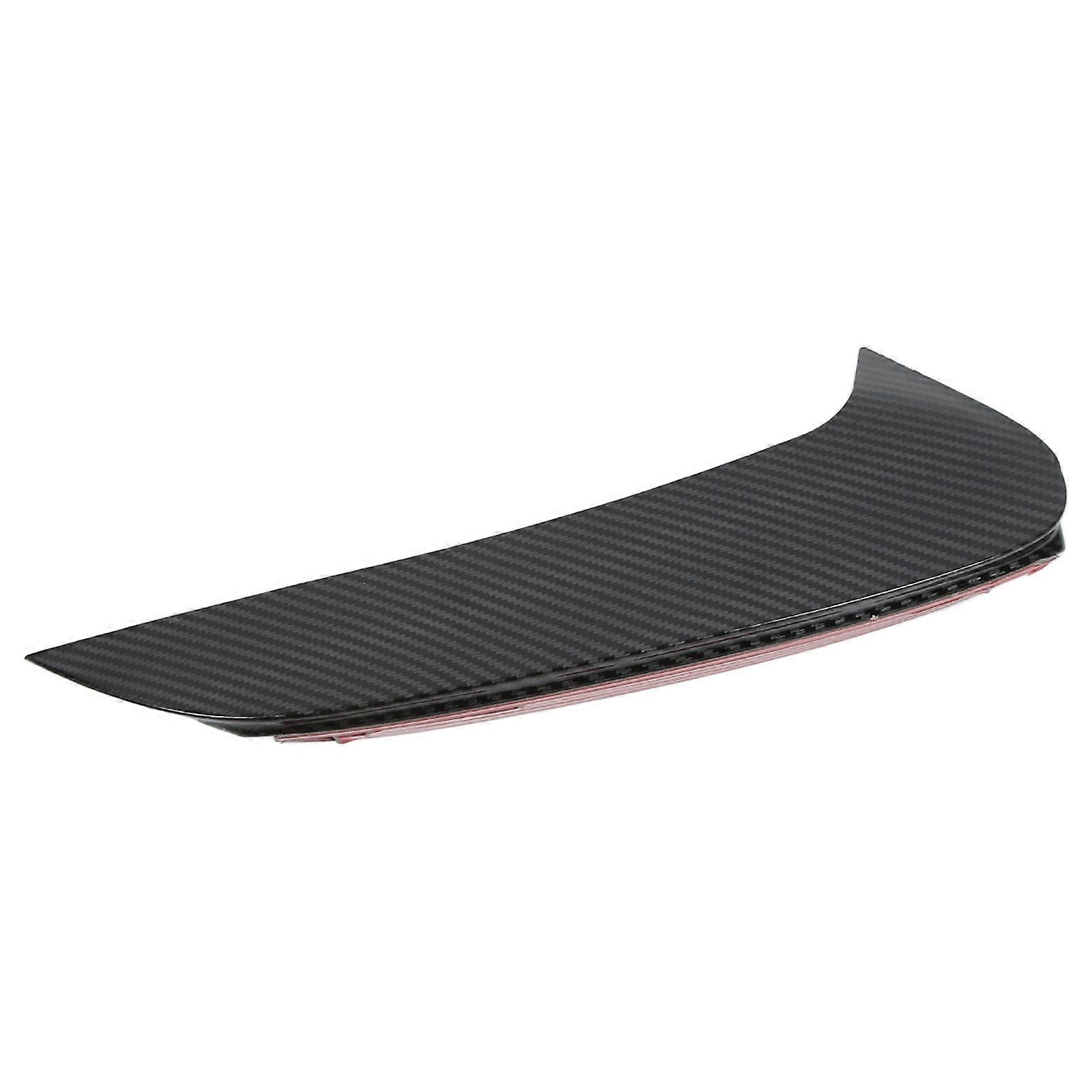 3pcs Rear Trunk Spoiler Kit ABS Adjustable Wearproof Heat Resistant Universal for SedanMatte Black