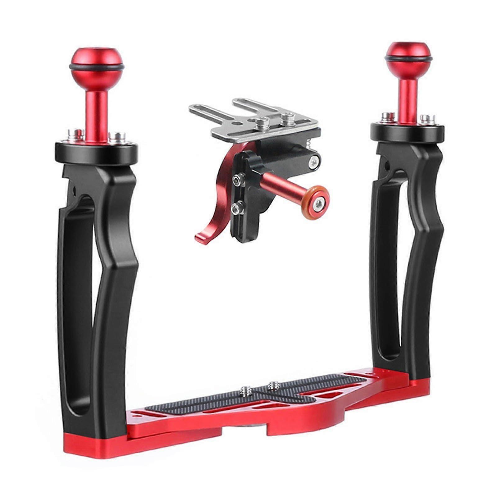 Underwater Video Stabilizer Tray Aluminum Alloy Dive Light Stand with Two Ball Handles for Action Cameras Ref: 4481