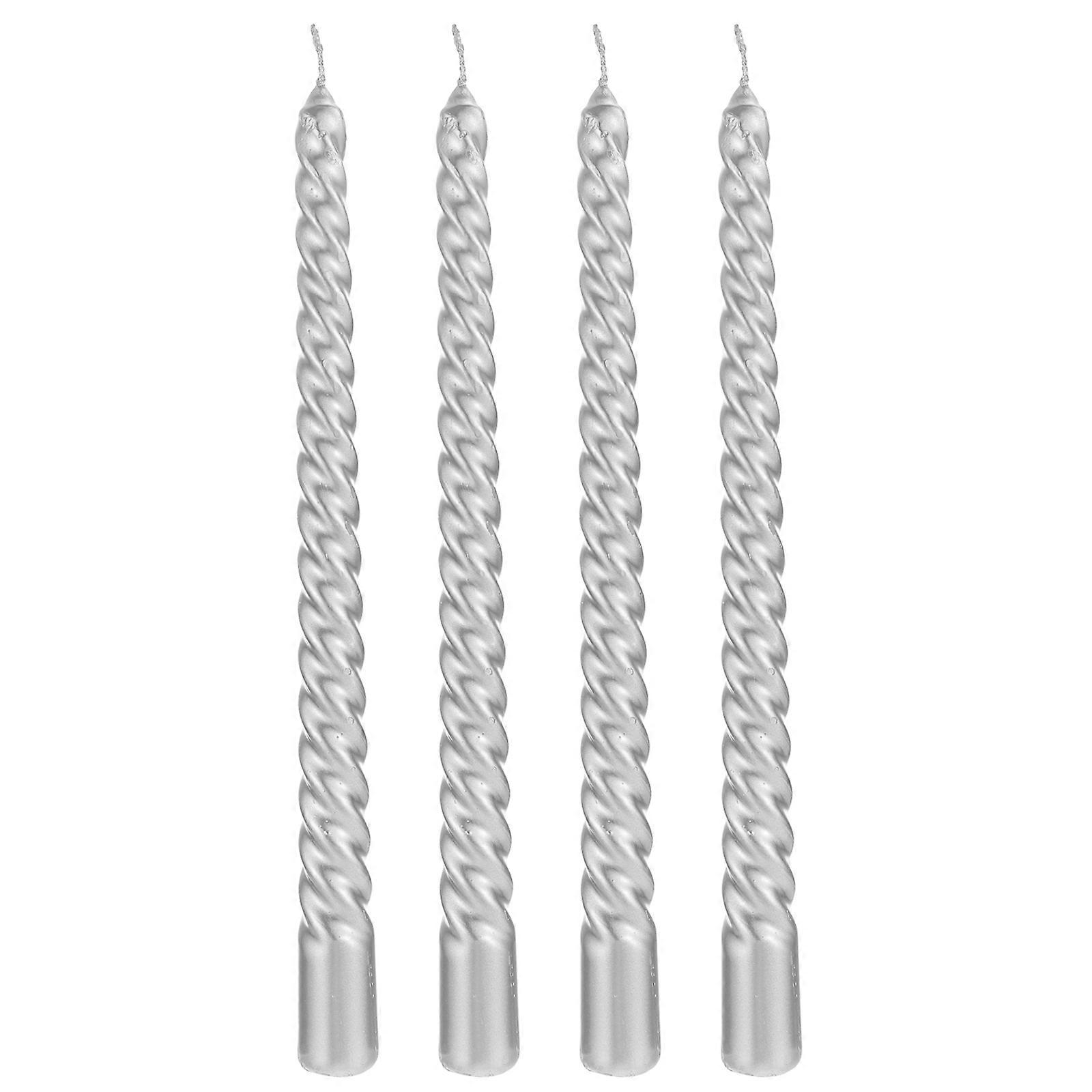 Fancy Candles European Style Simple Shape 4Pcs Couples Romantic Atmosphere Creation Candles