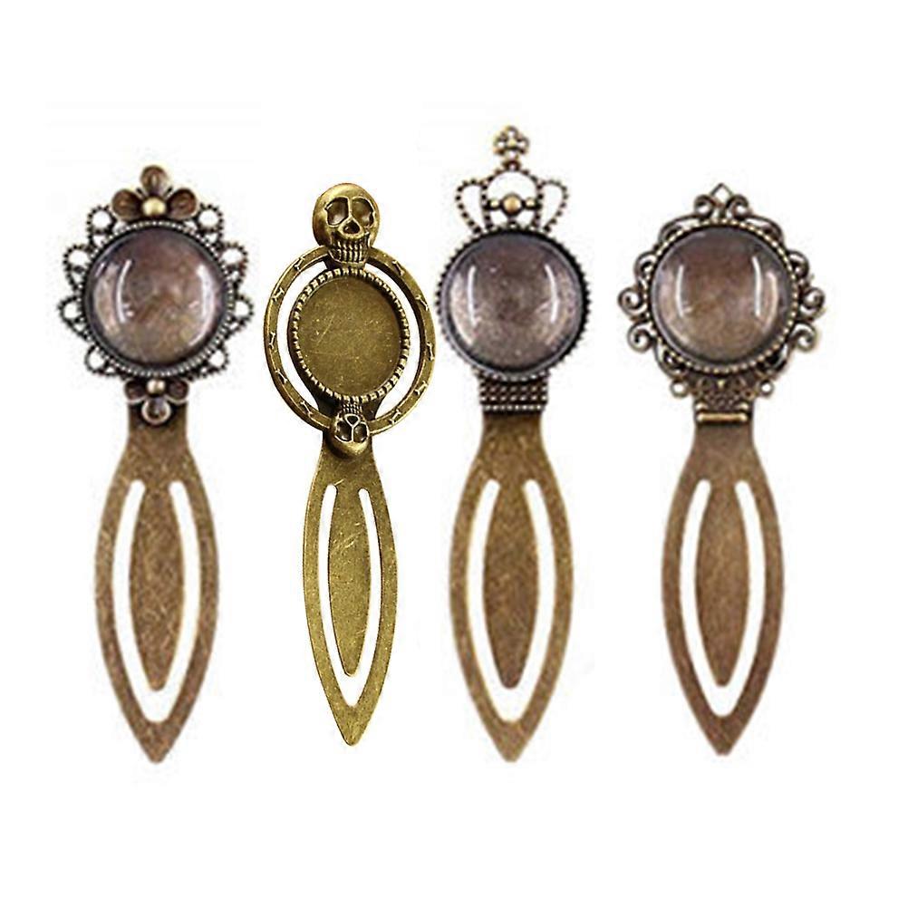 Blank Pendant Trays Bookmark Crafting Diy Activities x 2 x 0.5cm 4Pcs