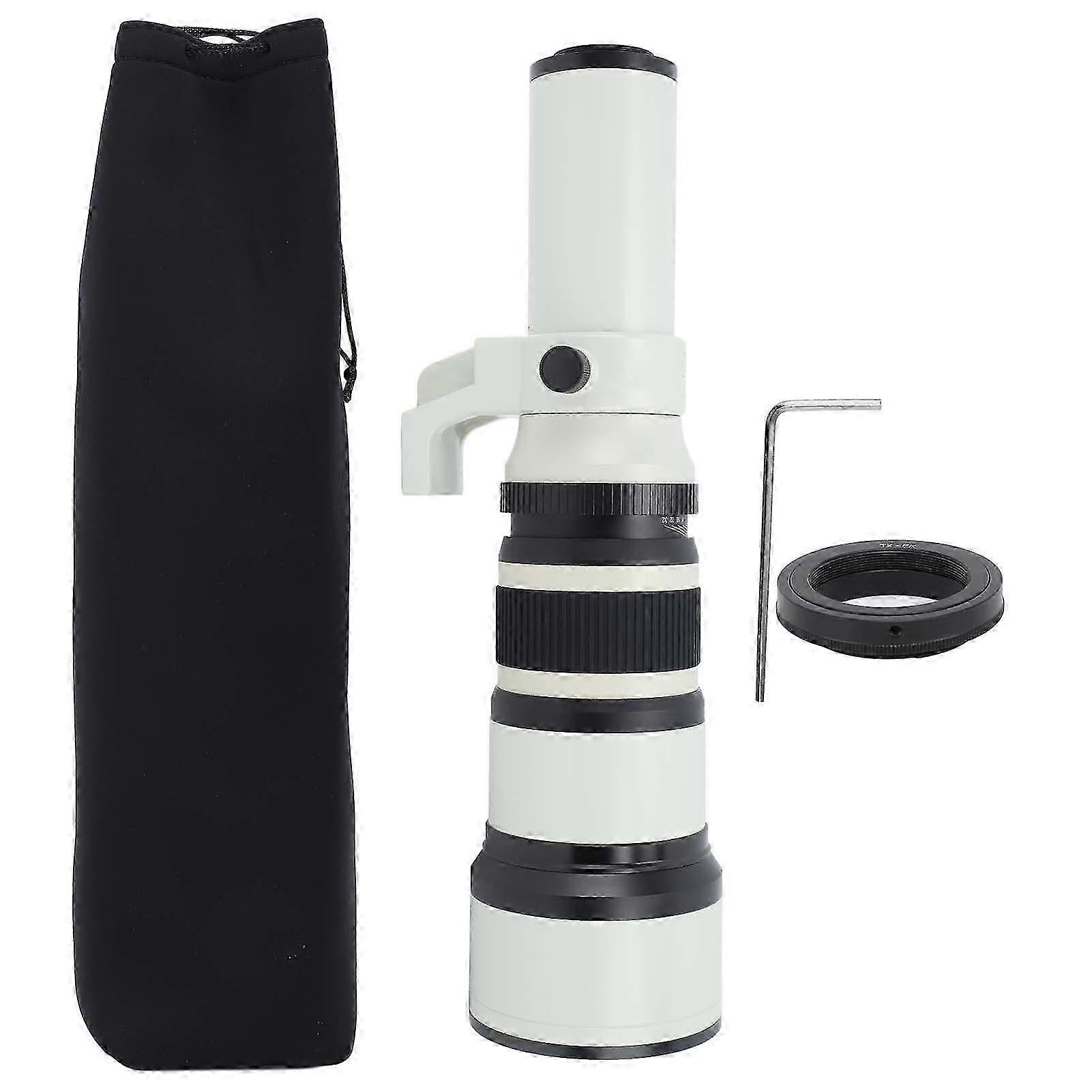 500Mm F6.3 Fixed Focus Telephoto Lenses Astronomical Telescope Lenses With T2 Sl Adapter Ring Port Black