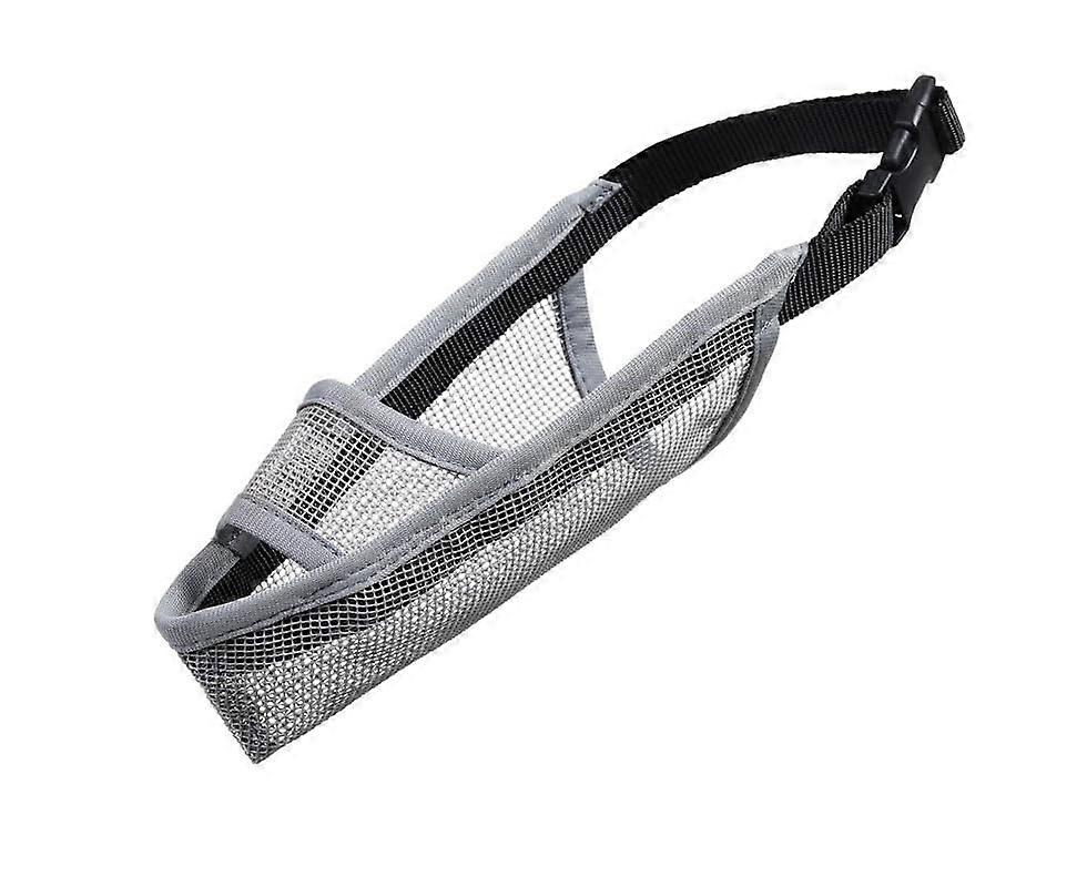 Adjustable, breathable mesh muzzle – Antibite Antibark, Size M, Gray 34 34