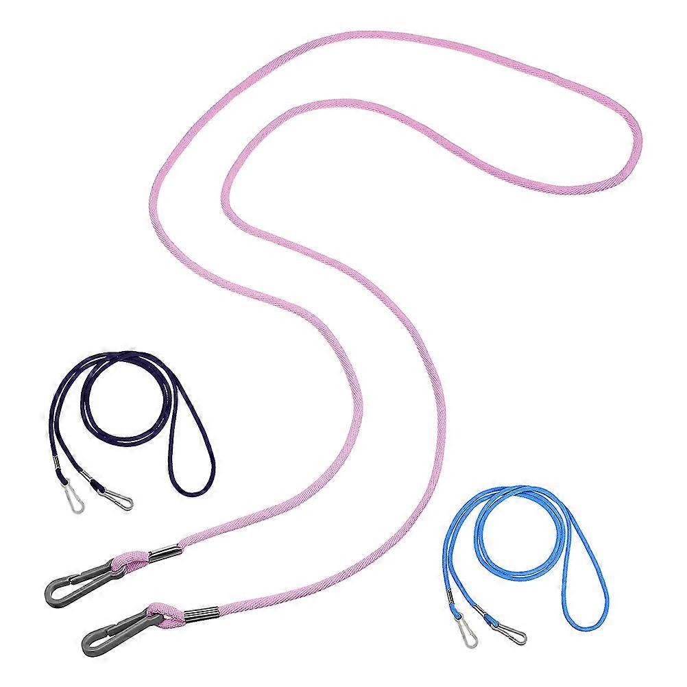 クリップ付きストラップミトンリーシュ子供用手袋スノーゲームピンク3個