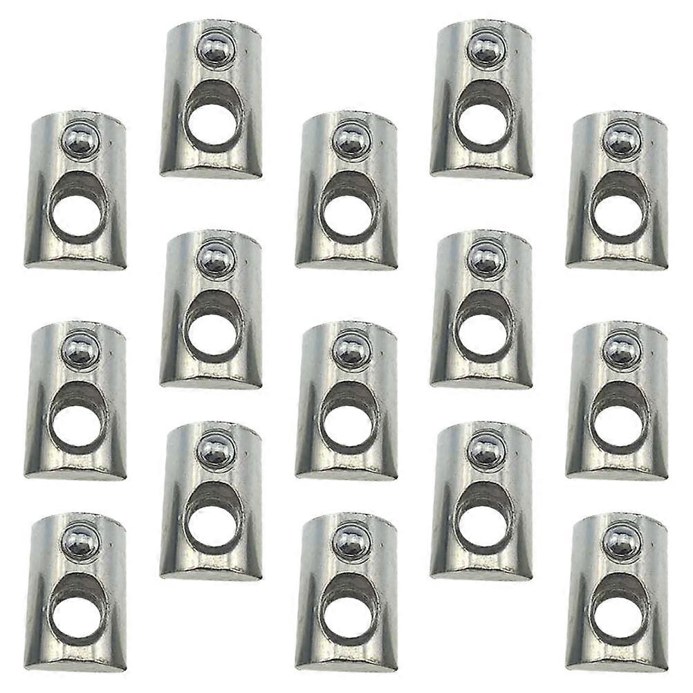 Slot Nuts Rivet Nuts for DIY Projects Professional Manufacturing Technology Silver 100Pcs