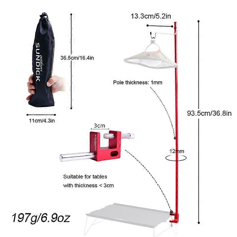 Detachable Lantern Stand Lamp Tripod Camping Lamp Bracket Lamp Holder Portable Camping Accessory