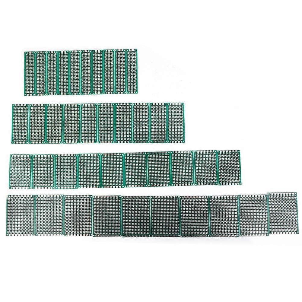 40 Pcs Double Sided Electroplated Hole 4 Kinds MultiFunction Printed Circuit Board Set