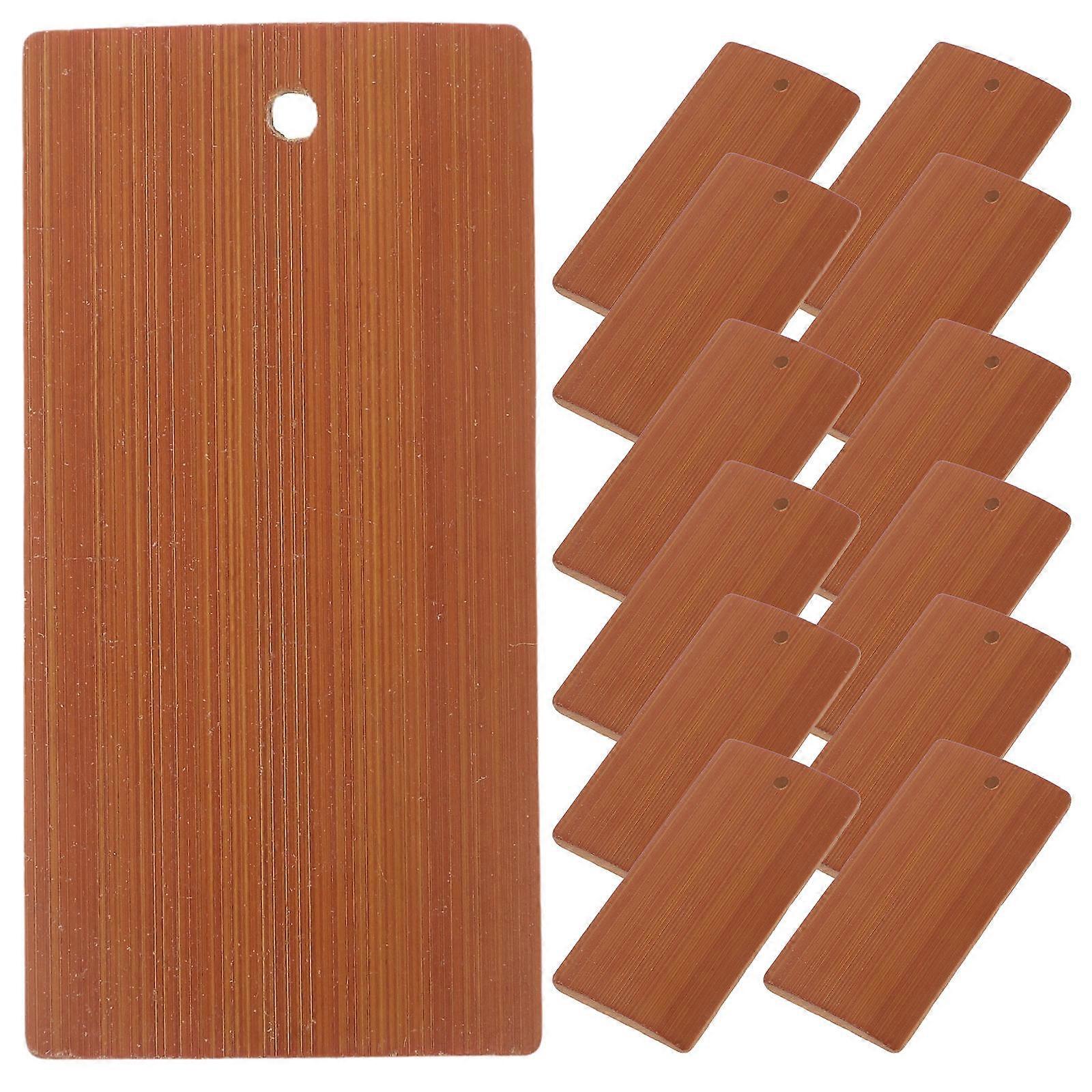 Chip Keychain Pendant for Decoration 50Pcs Brown Set