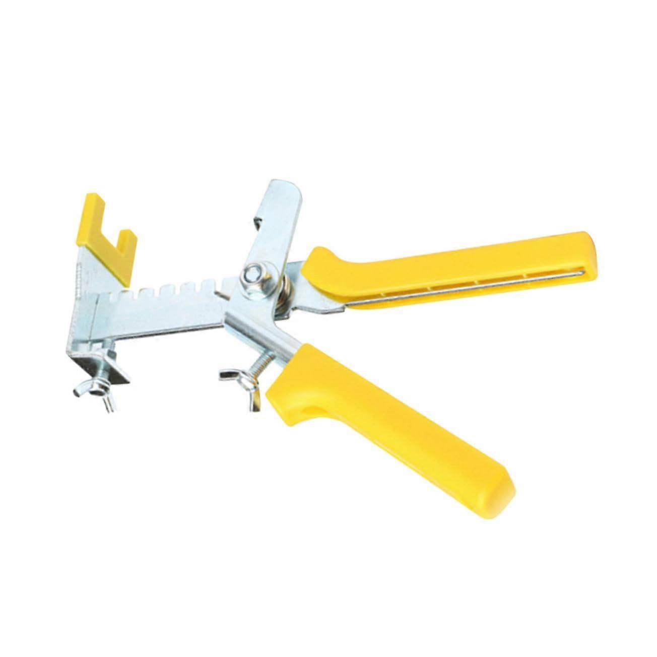 Tile leveler, tile leveling system, positioning leveler, sliding clip, yellow helper for laying household tiles, prevents cracks and unevenness.