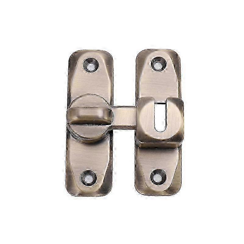 Anti-Theft Lock Buckle with Punch-Free Latch - Reverse Lock Bolt in Green Bronze Finish for Secure Applications