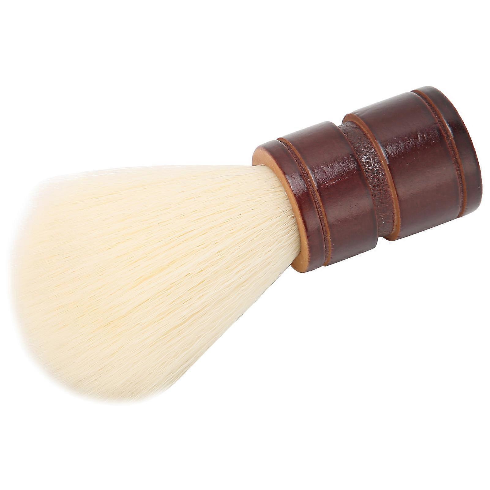 Men's Shaving Brush Soft Nylon Wool Wooden Handle Professional Beard Cleaning Grooming Tool