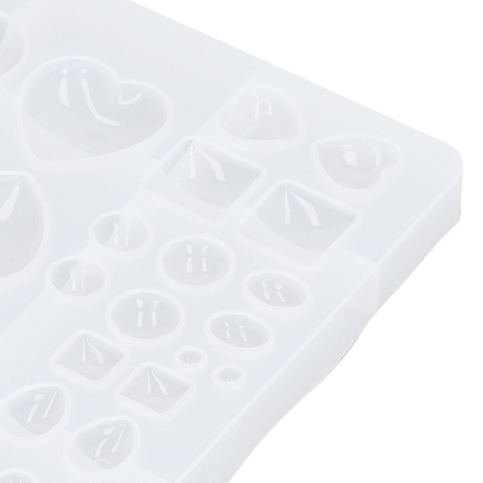 Heart Shaped Silicone Mould Geometric Oval Semicircle Water Droplets Shape DIY Silicone Molds for Fondant Cake Chocolate