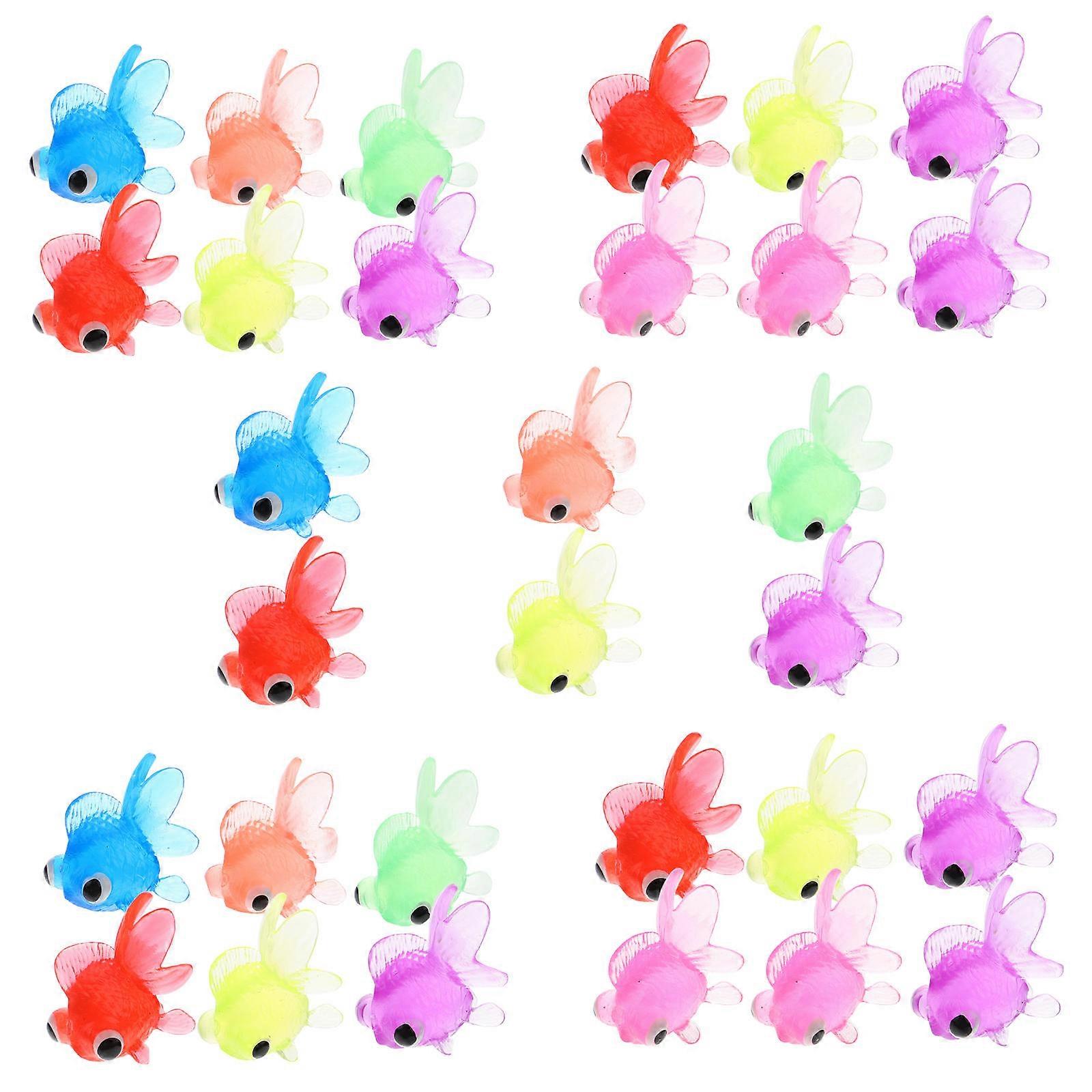 Floating Toy Goldfish Realistic Goldfish Models Daily Life Fun Miniature Goldfish Figurines 20Set