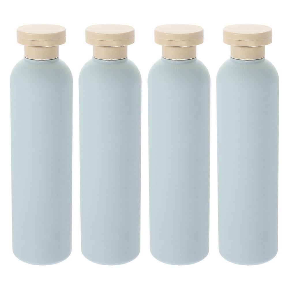 4pcs Travel Shampoo Bottles with Flip Cap Refillable Toiletry Dispenser Durable Portable Squeeze Containers for Lotion Conditioner Wash Business