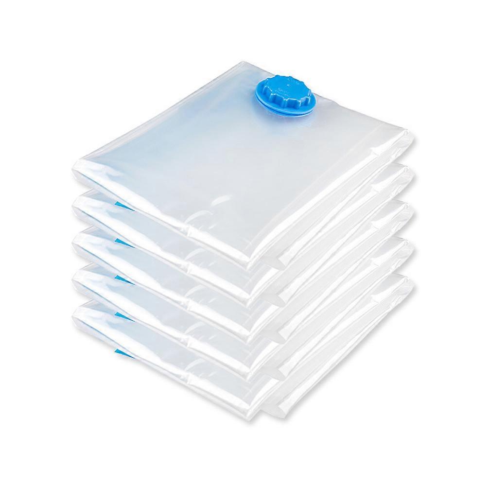 Vacuum Compress Bag for Space Saving Made of PET and PE White 60x80cm