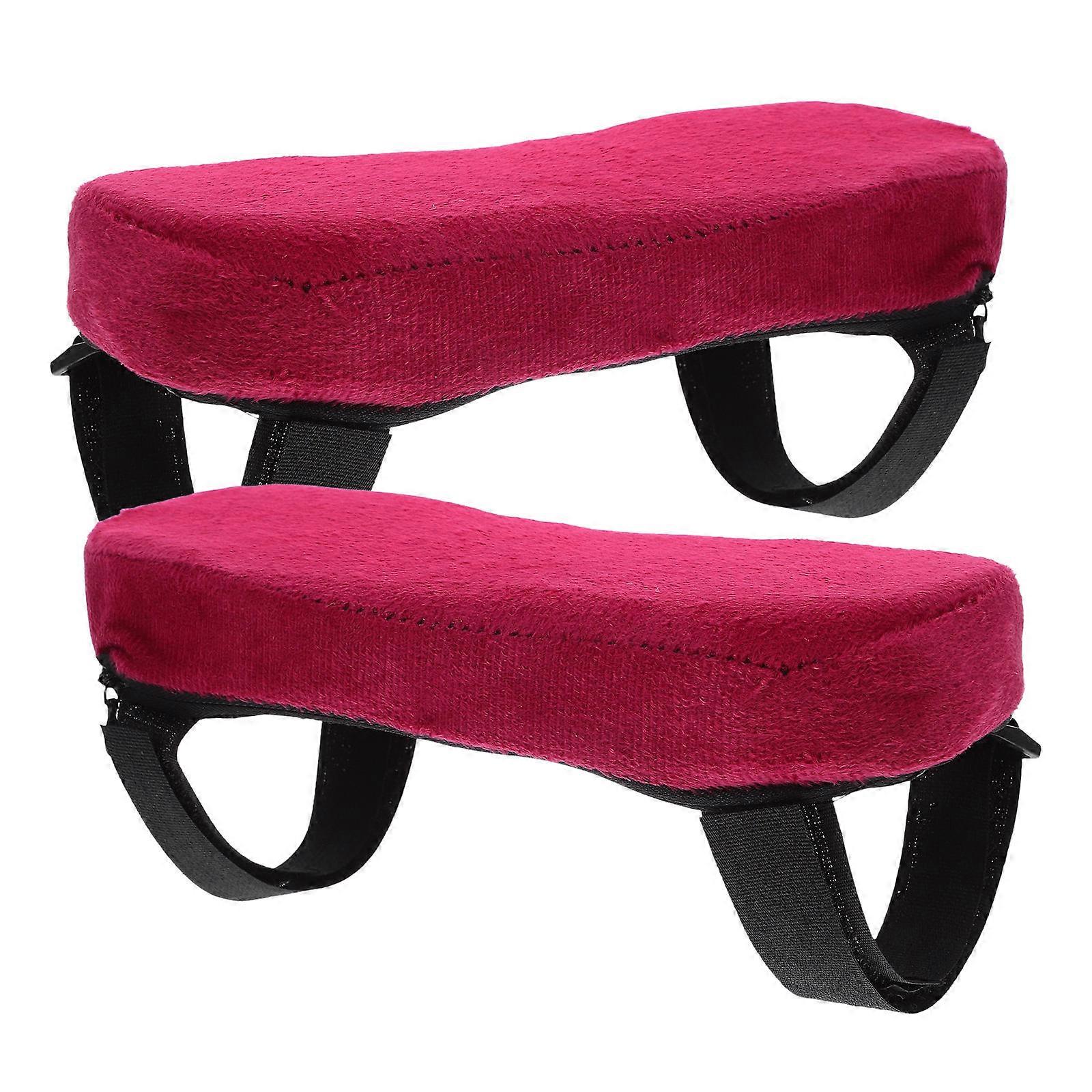 Home Chair Armrest Pillow with Soft Cushion for Reduced Fatigue and Enhanced Comfort Dark Red Fits Most Chairs
