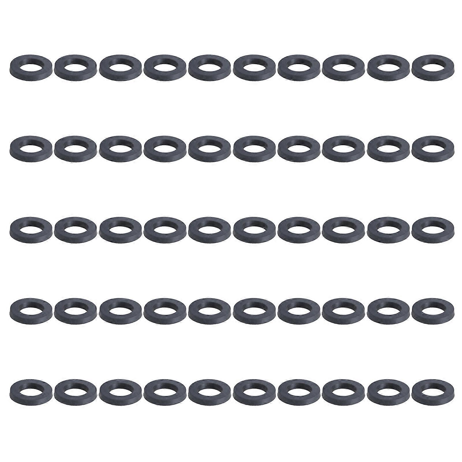 50pcs Shower Head Seal Rings Rubber Flat Washers Leakproof Gaskets set Simple Installation Upgrades for Hose Connectors Multicolor