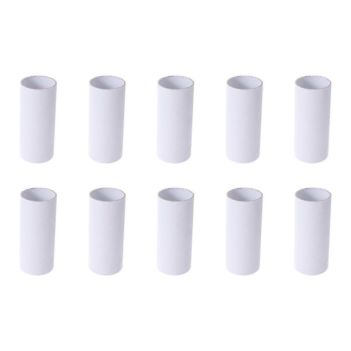 20pcs White Paperboard Tubes for DIY Crafts, Art Projects, and School Activities – Creative Cardboard Rolls for Imaginative Play and Creative Use