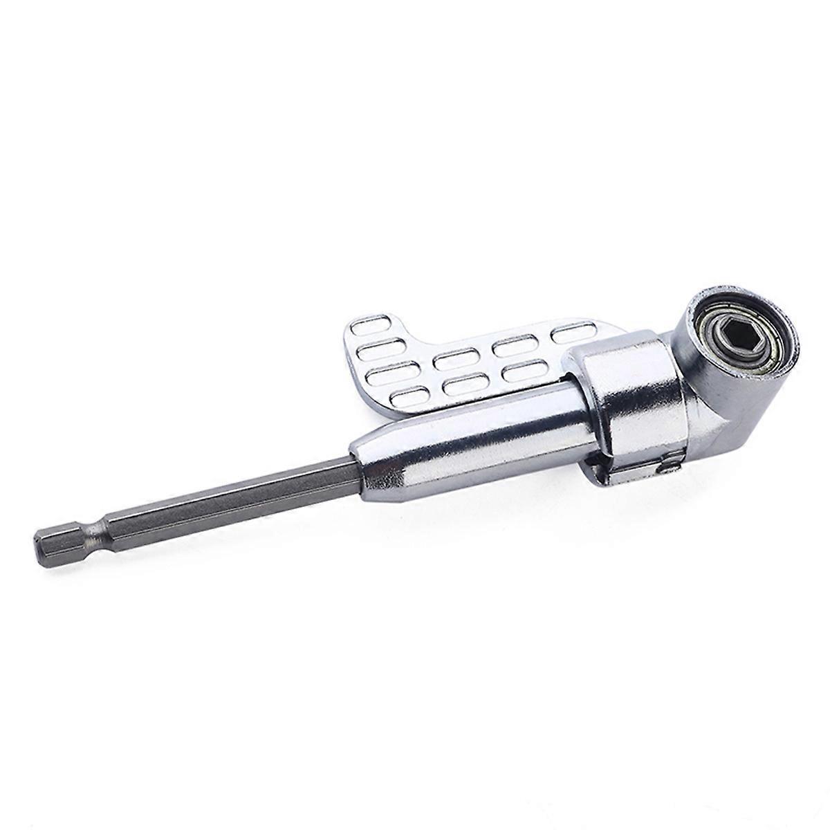 Right Angle Driver Extension with Chromium Plating for Electric Drill and Socket Wrench Silver 105