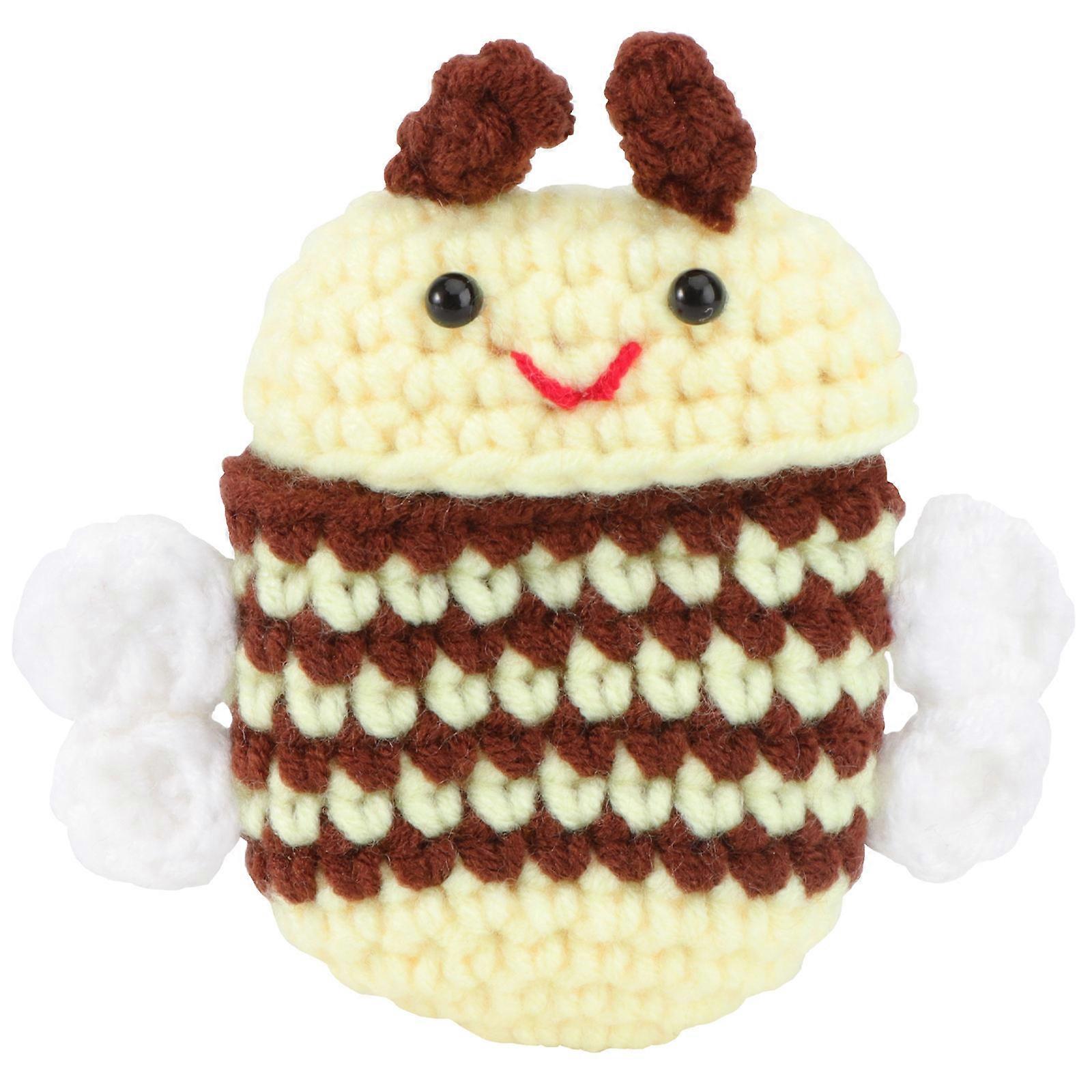 Knitting Earphone Protective Case Bee Shape for Wireless Earbuds