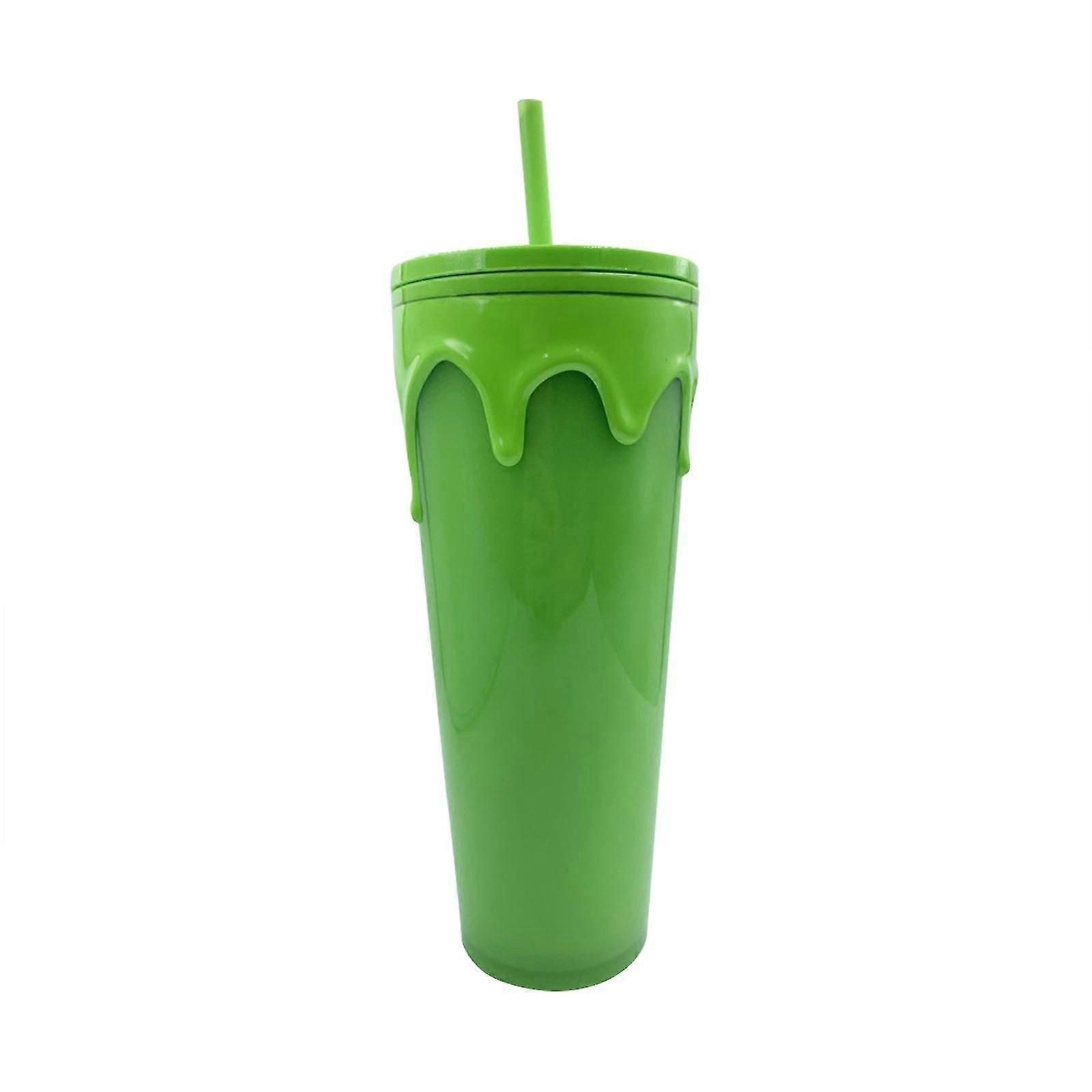 800ml Reusable Plastic Cup with Lid and Straw, Creative Design for Everyday Drinks in the UK
