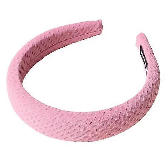 Waffle Hairband Solid Color High Elastic Soft Sponge Full Wrap Versatile Comfortable Stylish Women Headband