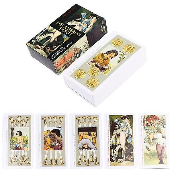 Decameron Tarot Cards Προφητεία Μαντεία Deck Party Διασκέδαση Multicolor ένα μέγεθος