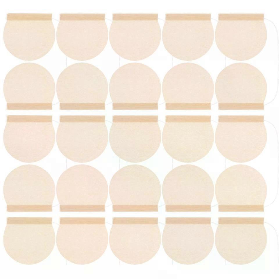 Empty Tea Bags, 100 Pcs Round with String Filter for Loose Leaf Individual Brewing