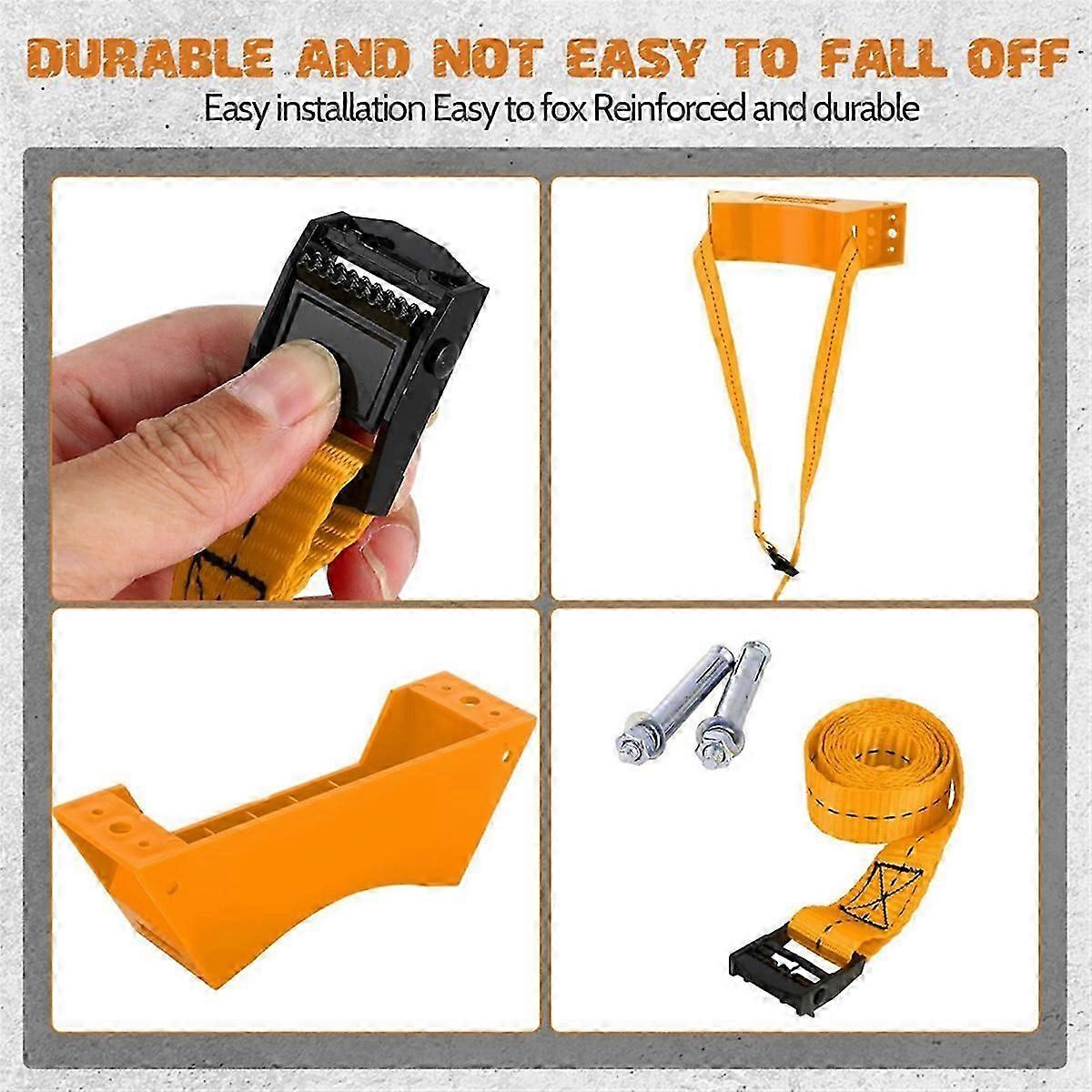 Propantank-Wandhalterung mit Schrauben und Sicherheitsgurt für Gasflasche