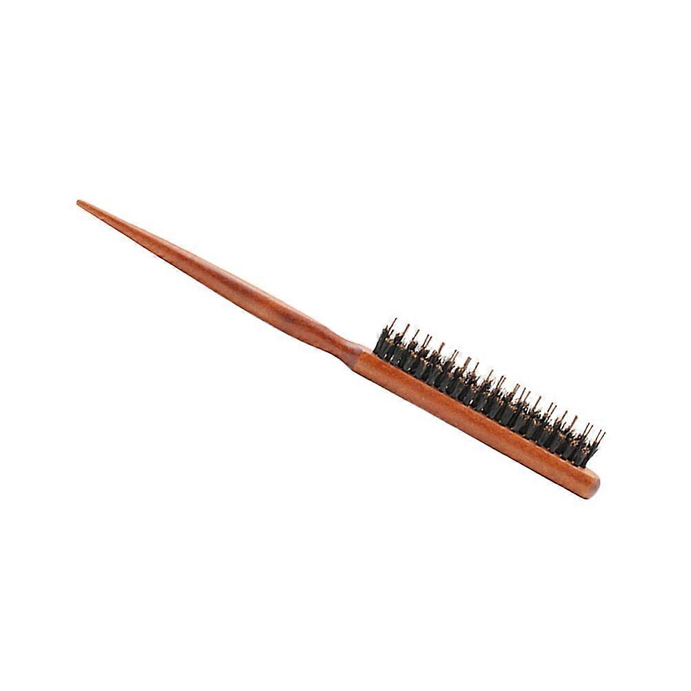 Durable Pig Bristle Comb With Long Handle For Hair Styling At Home And Salon 1Set 24.5 X 3.8 X 1.5 Cm Promotes Circulation