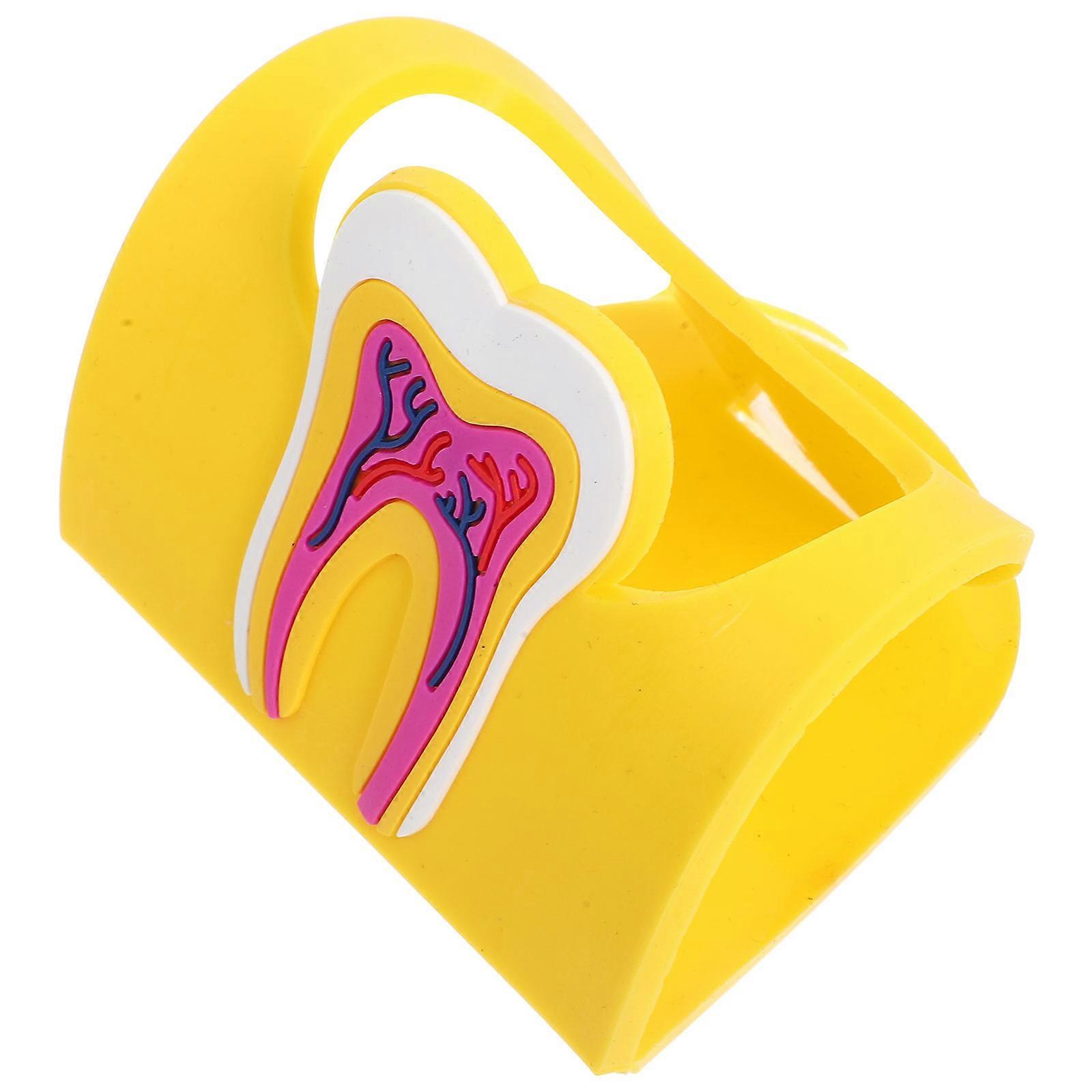 Tooth Shaped Business Card Holder, Multi Functional Card Stand with Non Slip Base for Clinics and Departments, Table Decor, Compact and Convenient