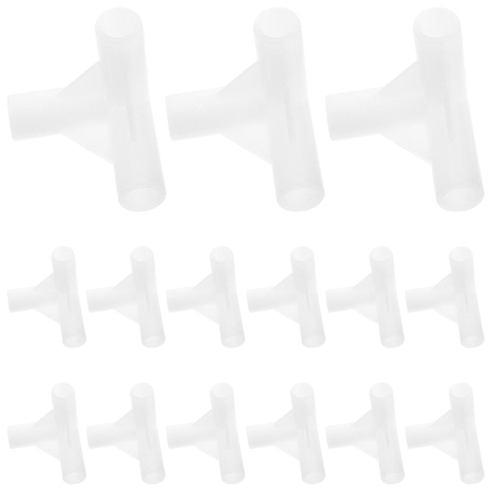 20pcs White 3 Way Tent Pole Connectors for Greenhouses, Gazebo, Canopy, and Awning Tents – Durable Plastic Fittings for and Tents