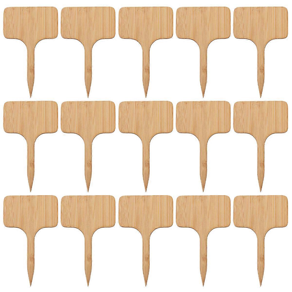 Jardin miniature marron clair pour étiquettes en matériau synthétique Facile à utiliser dans le sol 20 pièces