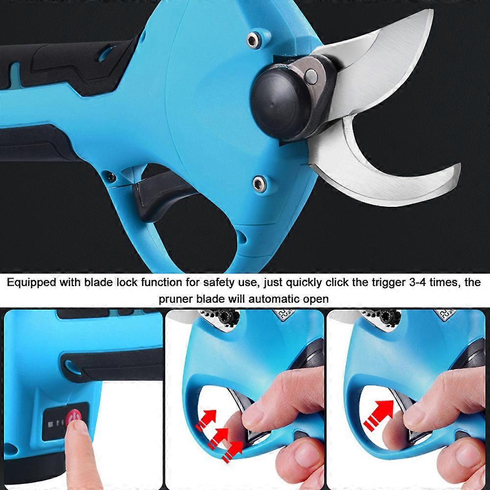 16.8V Cordless Pruner Brushless Motor Electric Pruning Shear 28mm Efficient Fruit Tree Bonsai Pruning Branches Cutter Landscaping Tool