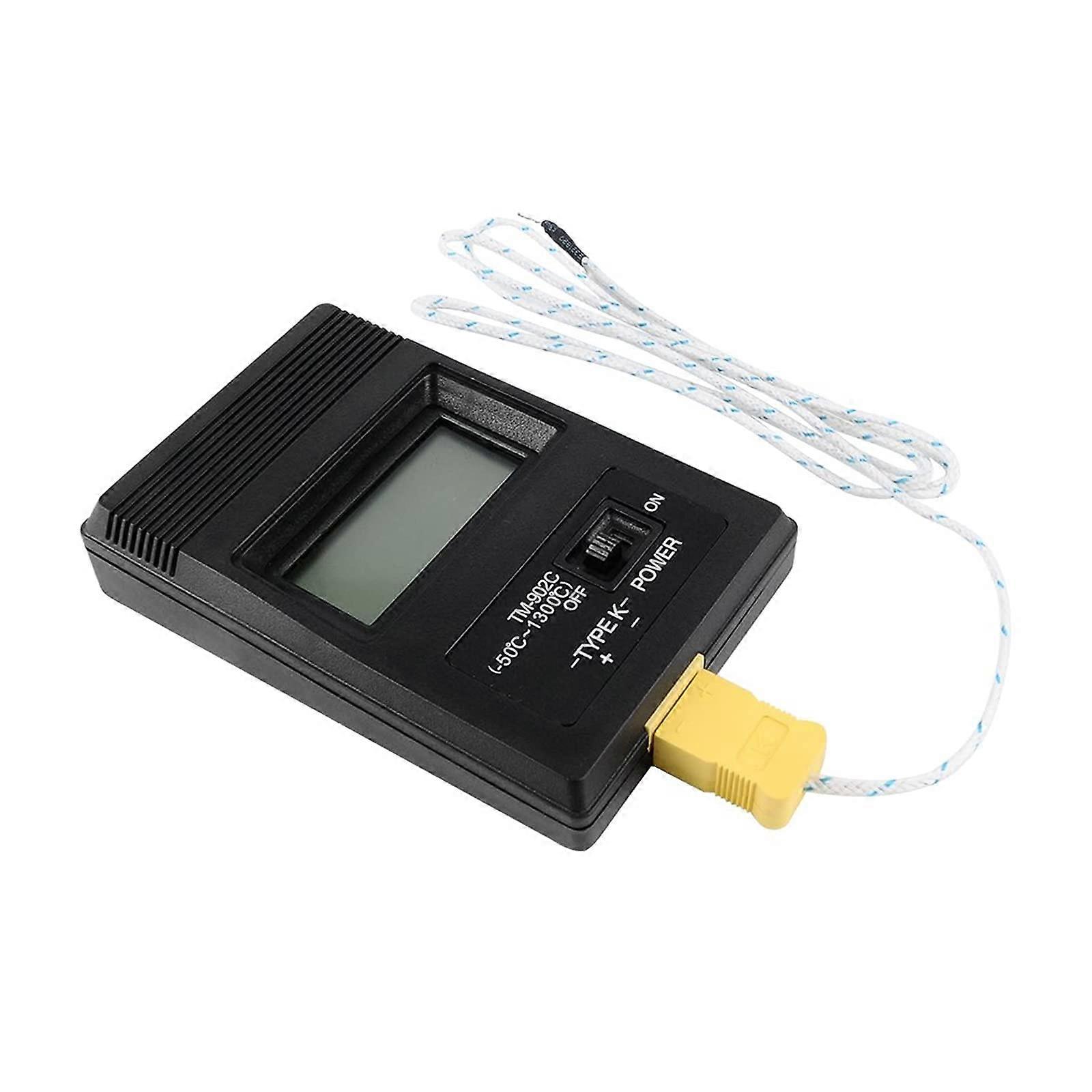 902C LCD Temperature Meter K-Type Thermometer Pyrometer Sensor for High-Temperature Measurements Up to 1300°C