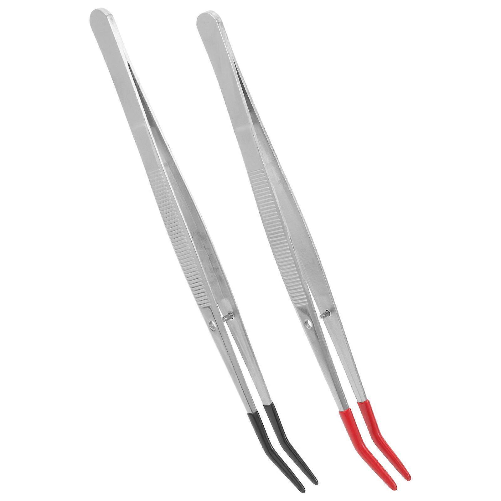 Stainless Steel Craft Tweezers for Jewelry Making and False Eyelash Application – Precision Design, Comfortable Handle