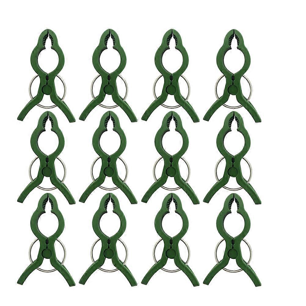Plants Fixed Clip Plastic Garden Clips Gardening Art Potted Plants 8x5cm Sturdy Iron 25Pcs