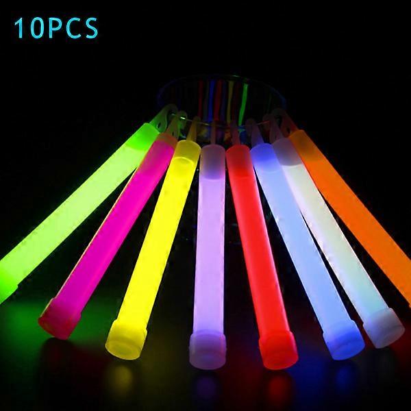 10pcs Different/Solid Color Glow Sticks Waterproof Non-Toxic Glow Sticks for Camping