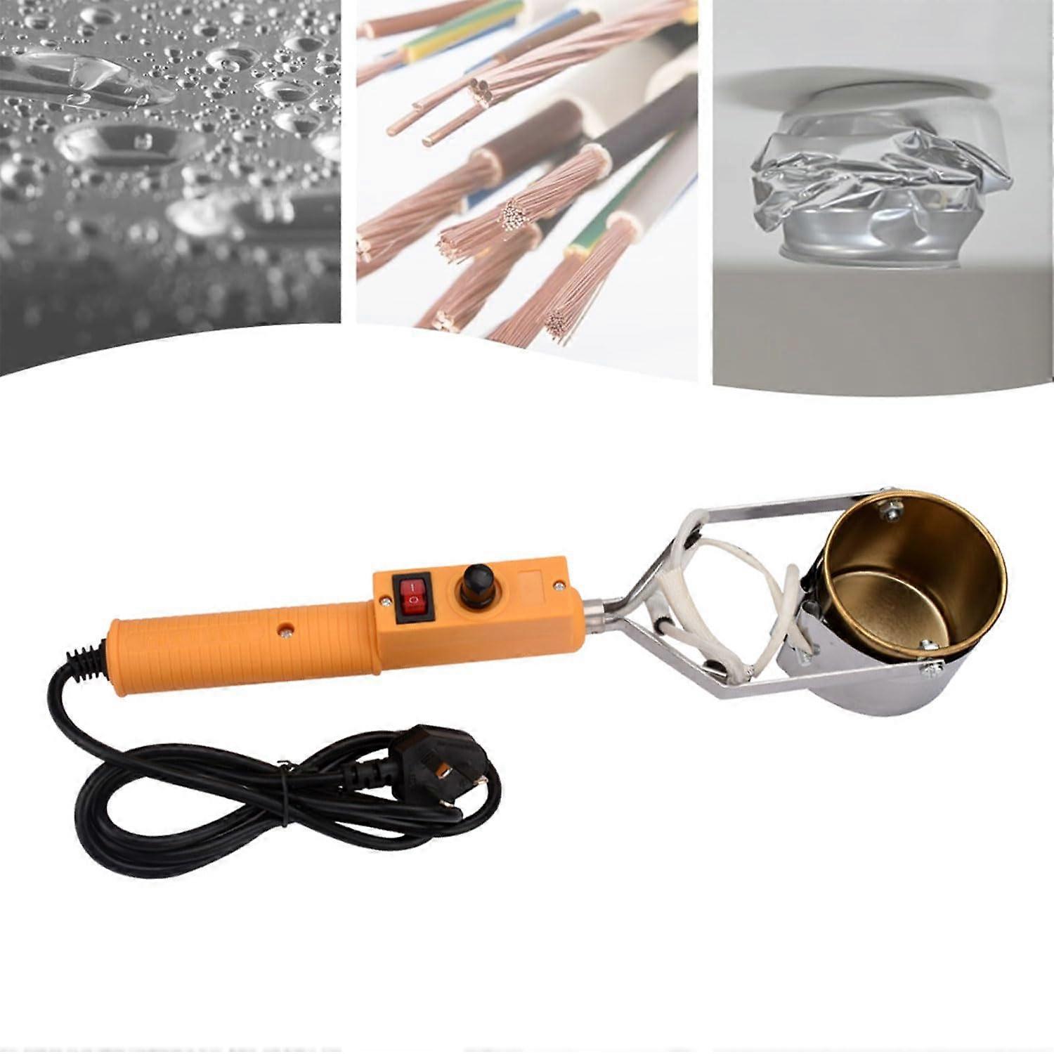 Portable Electric Tin Melting Furnace, 150450℃ Adjustable Lead Melting Pot, 1.1/3.3/6.6 lbs 380W