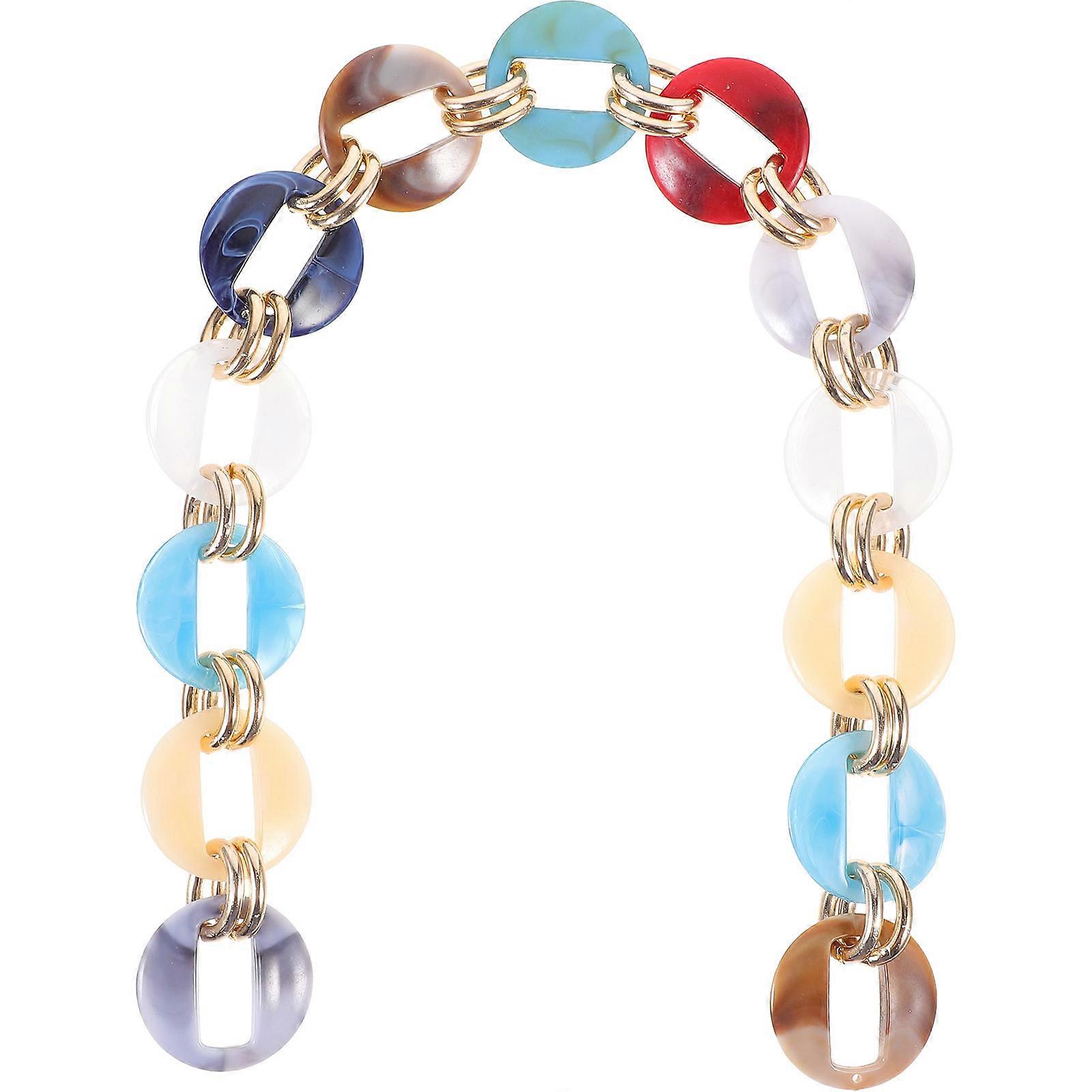 Detachable Replacement Shoulder Strap for Handbag DIY Plastic Chain 2pcs