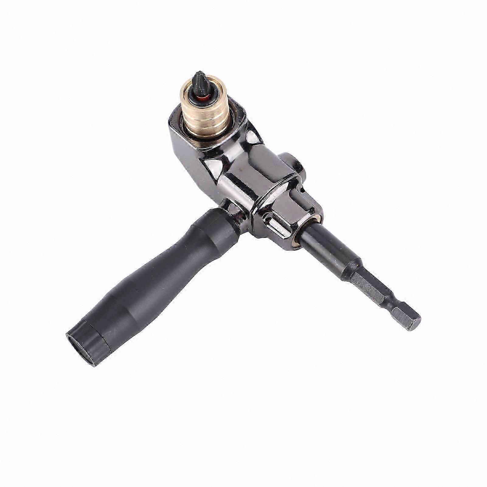 Right Angle Drill Adapter with 3-Jaw Chuck for Cordless Drills